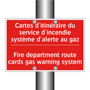 Cartes d'itinéraire du service /.../ - Fire department route cards gas /.../