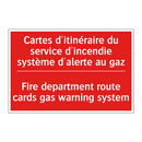 Cartes d'itinéraire du service /.../ - Fire department route cards gas /.../