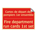 Cartes de départ des pompiers /.../ - Fire department run cards 1st /.../