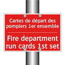 Cartes de départ des pompiers /.../ - Fire department run cards 1st /.../