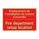 Emplacement de l'installation /.../ - Fire department setup location