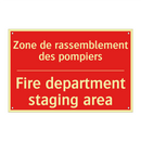 Zone de rassemblement des pompiers /.../ - Fire department staging area