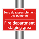 Zone de rassemblement des pompiers /.../ - Fire department staging area