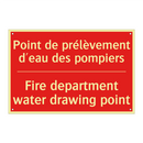Point de prélèvement d'eau des /.../ - Fire department water drawing /.../