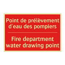 Point de prélèvement d'eau des /.../ - Fire department water drawing /.../