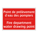 Point de prélèvement d'eau des /.../ - Fire department water drawing /.../
