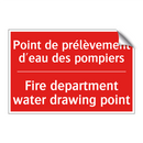 Point de prélèvement d'eau des /.../ - Fire department water drawing /.../