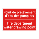 Point de prélèvement d'eau des /.../ - Fire department water drawing /.../