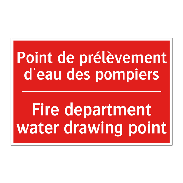 Point de prélèvement d'eau des /.../ - Fire department water drawing /.../