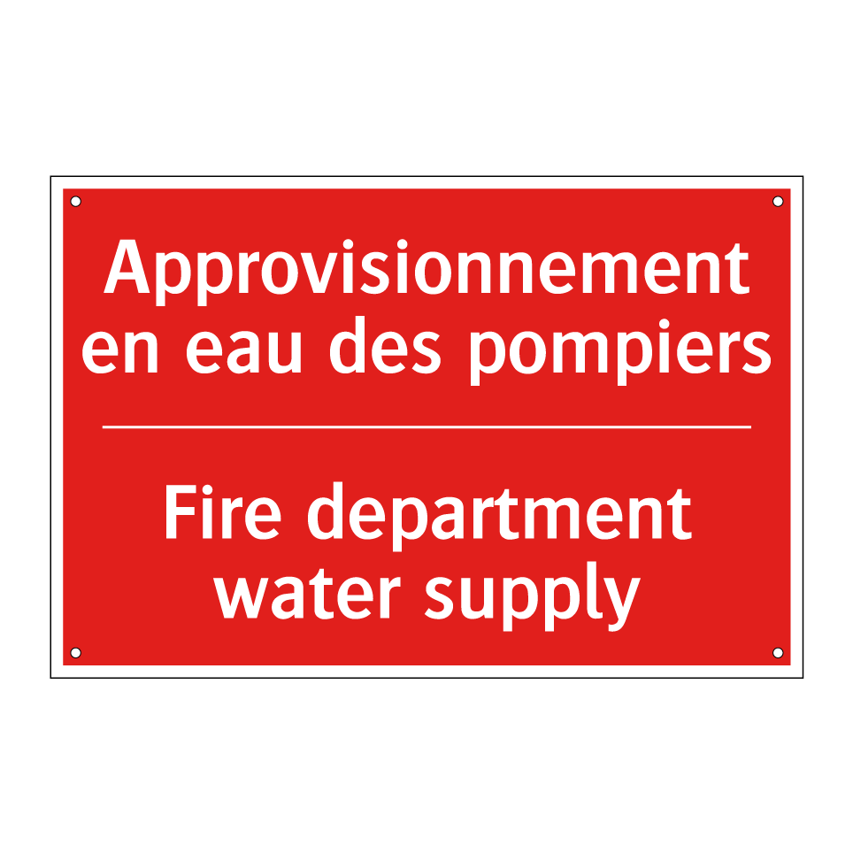 Approvisionnement en eau des pompiers /.../ - Fire department water supply