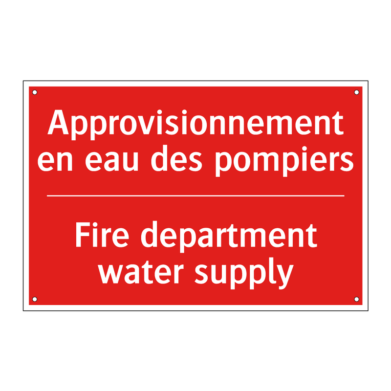 Approvisionnement en eau des pompiers /.../ - Fire department water supply