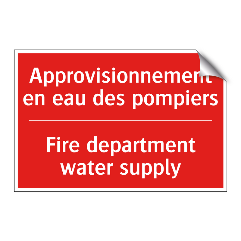 Approvisionnement en eau des pompiers /.../ - Fire department water supply