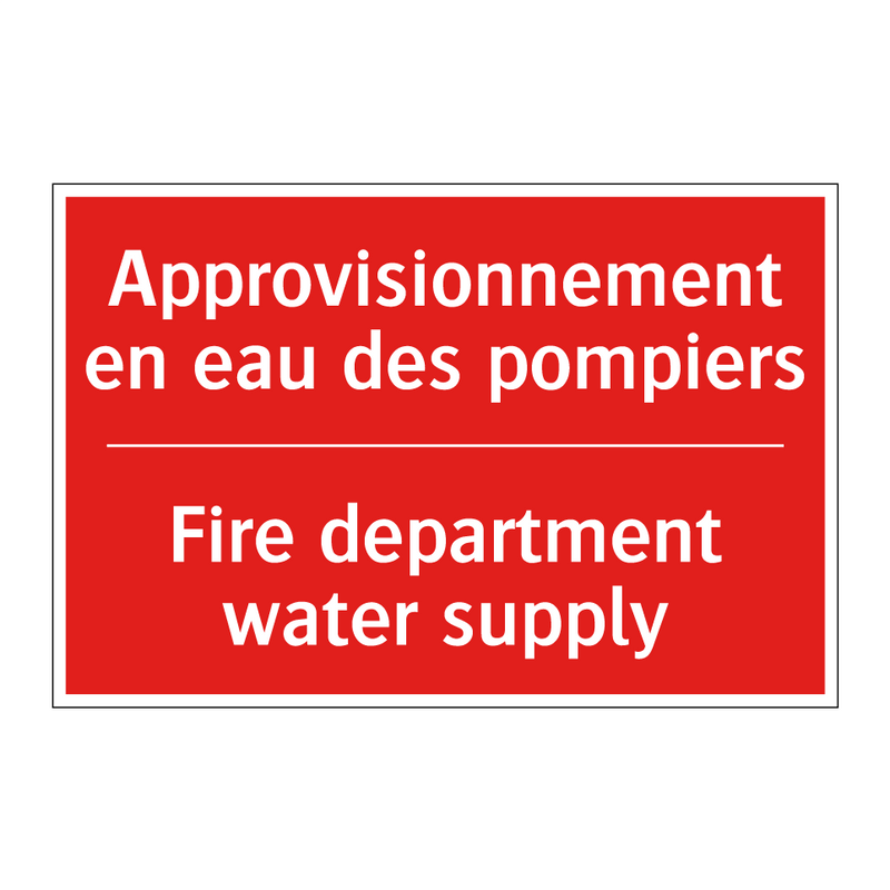 Approvisionnement en eau des pompiers /.../ - Fire department water supply