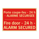 Porte coupe-feu - 24 h - ALARME /.../ - Fire door - 24 h - ALARM SECURED /.../