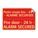 Porte coupe-feu - 24 h - ALARME /.../ - Fire door - 24 h - ALARM SECURED /.../