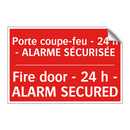 Porte coupe-feu - 24 h - ALARME /.../ - Fire door - 24 h - ALARM SECURED /.../
