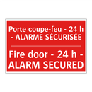 Porte coupe-feu - 24 h - ALARME /.../ - Fire door - 24 h - ALARM SECURED /.../