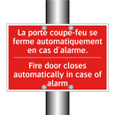 La porte coupe-feu se ferme automatiquement /.../ - Fire door closes automatically /.../