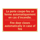 La porte coupe-feu se ferme automatiquement /.../ - Fire door closes automatically /.../