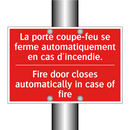 La porte coupe-feu se ferme automatiquement /.../ - Fire door closes automatically /.../