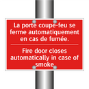 La porte coupe-feu se ferme automatiquement /.../ - Fire door closes automatically /.../