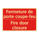 Fermeture de porte coupe-feu - Fire door closure