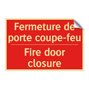 Fermeture de porte coupe-feu - Fire door closure