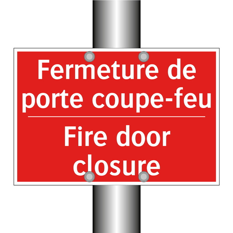 Fermeture de porte coupe-feu - Fire door closure