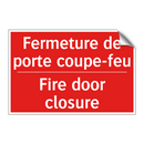 Fermeture de porte coupe-feu - Fire door closure