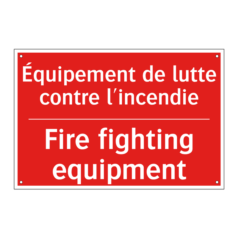 Équipement de lutte contre l'incendie /.../ - Fire fighting equipment