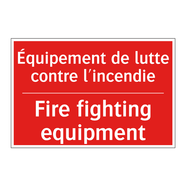 Équipement de lutte contre l'incendie /.../ - Fire fighting equipment