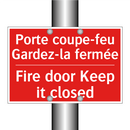 Porte coupe-feu Gardez-la fermée /.../ - Fire door Keep it closed