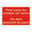 Porte coupe-feu protégée par alarme /.../ - Fire door protected by alarm