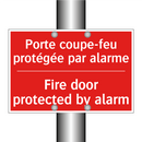 Porte coupe-feu protégée par alarme /.../ - Fire door protected by alarm
