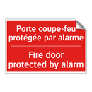 Porte coupe-feu protégée par alarme /.../ - Fire door protected by alarm