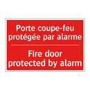 Porte coupe-feu protégée par alarme /.../ - Fire door protected by alarm