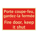 Porte coupe-feu, gardez-la fermée /.../ - Fire door, keep it shut