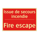 Issue de secours incendie - Fire escape