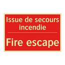 Issue de secours incendie - Fire escape