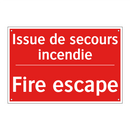Issue de secours incendie - Fire escape