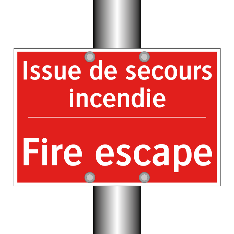 Issue de secours incendie - Fire escape
