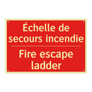 Échelle de secours incendie - Fire escape ladder