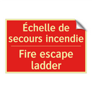 Échelle de secours incendie - Fire escape ladder