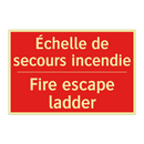 Échelle de secours incendie - Fire escape ladder