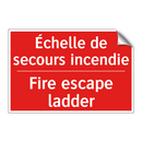Échelle de secours incendie - Fire escape ladder