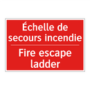 Échelle de secours incendie - Fire escape ladder