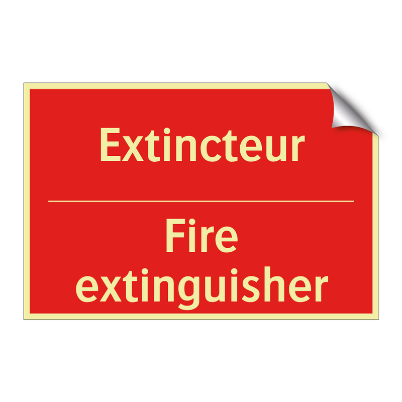 Extincteur - Fire extinguisher
