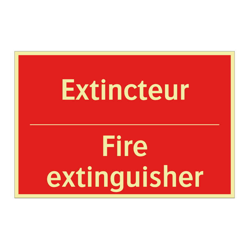 Extincteur - Fire extinguisher