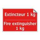 Extincteur 1 kg - Fire extinguisher 1 kg
