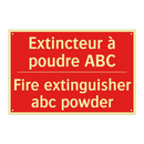 Extincteur à poudre ABC - Fire extinguisher abc powder